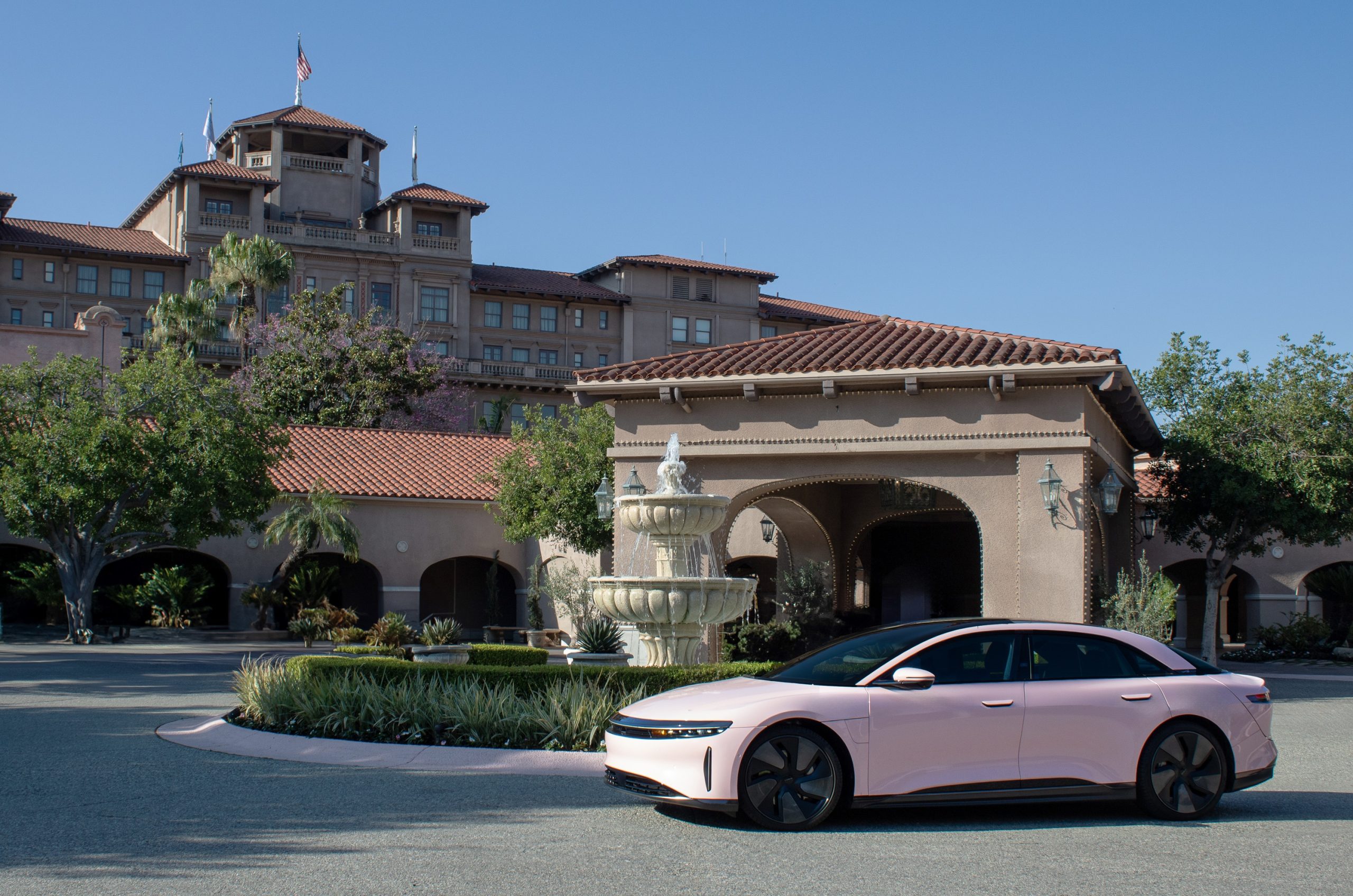The Langham And Lucid Motors Launch A Chic Pink EV That’s Turning Heads